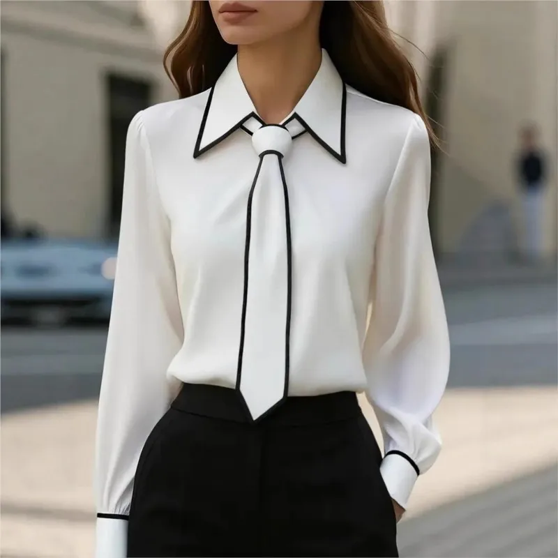 Women'S Formal Wear Suits - Women's Blouse Fashion Shirt Formal Bow