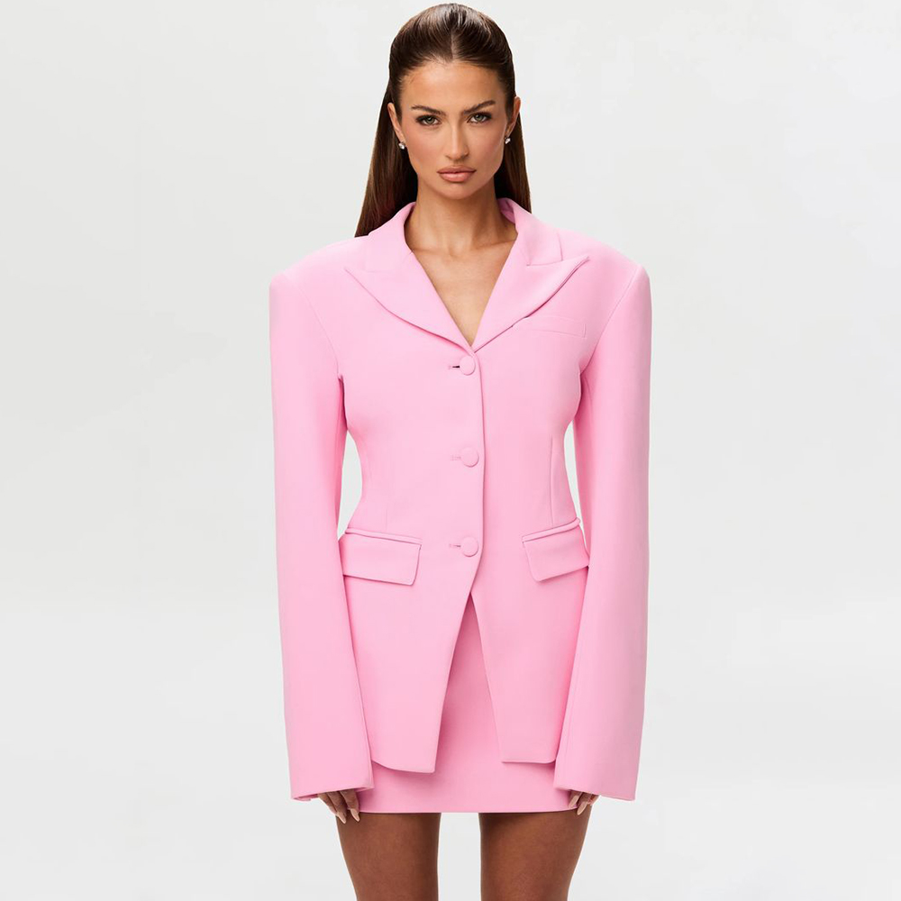 Women Formal Wear Pants - Lively Pink Women's 2Pic Suit Set