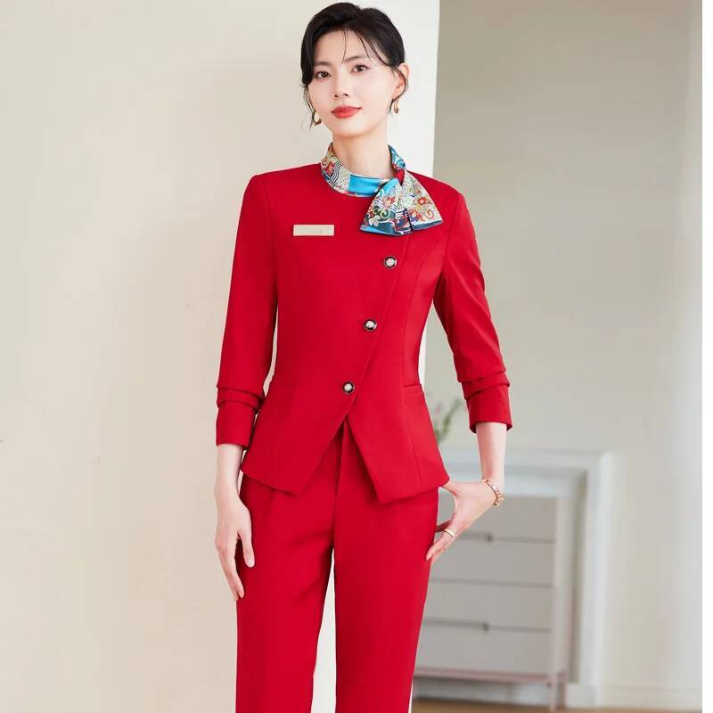 Women Formal Wear Pants - Plus Size Formal Elegant Styles Pantsuits