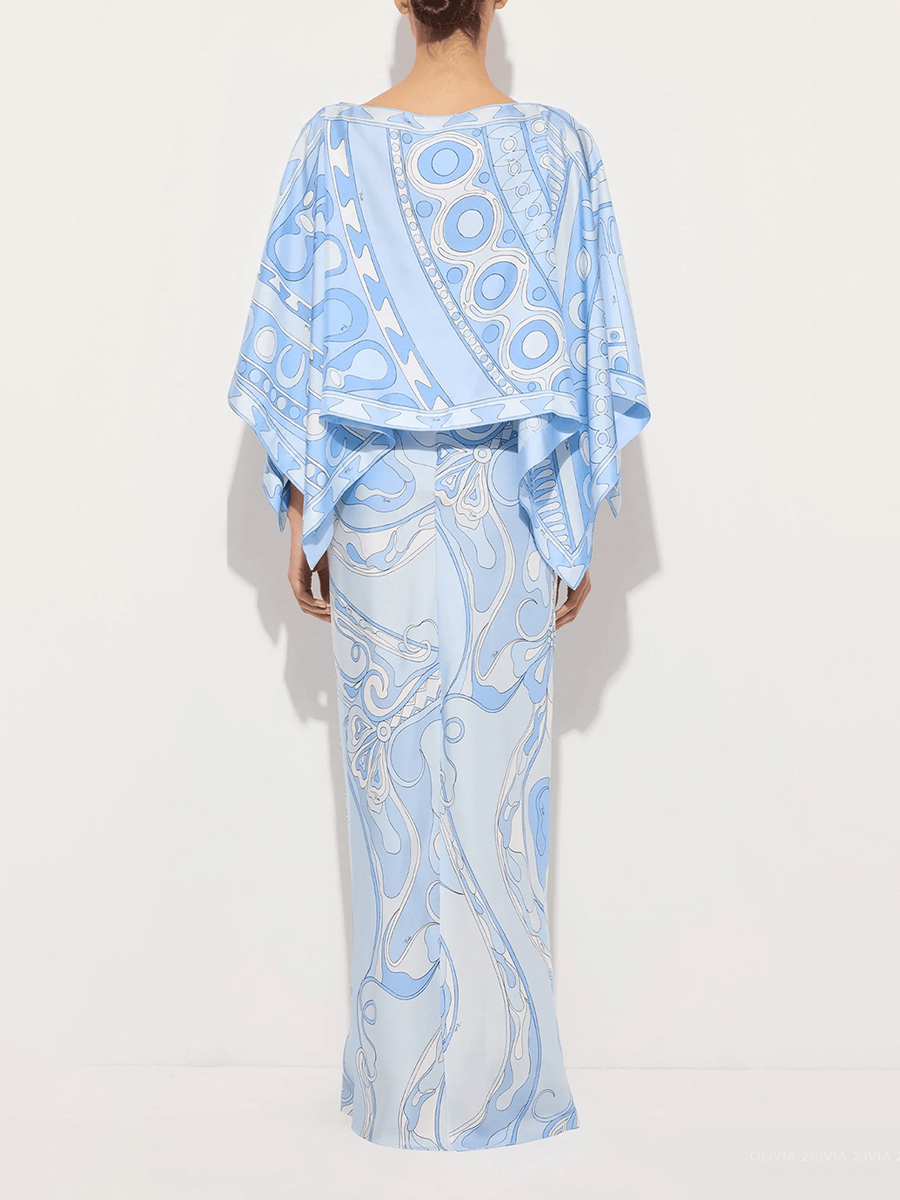 VGH Light Blue Abstract Print  - đánh giá và giá Women'S Formal Wear Suits