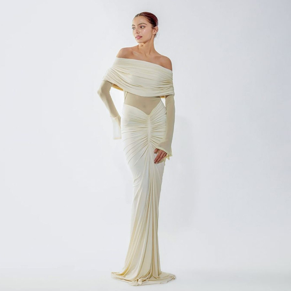 Beige Women Prom Dress Sexy Of - đánh giá và giá Formal Wear Gowns For Women