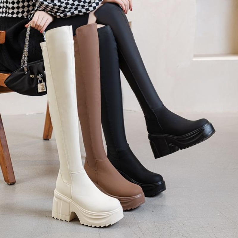 Womens Knee High Thick Sole Wi - đánh giá và giá Formal Wear Women Us