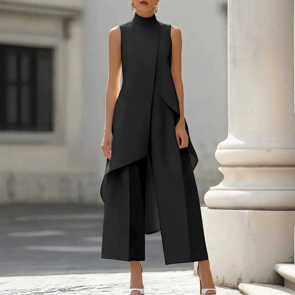 Women Stand Neck Sleeveless La - đánh giá và giá Women'S Formal Wear Pants