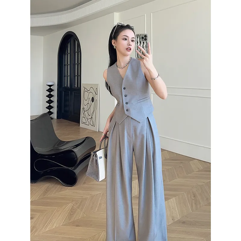 Women's Sleeveless Vest Wide-L - đánh giá và giá Women'S Formal Wear Pants