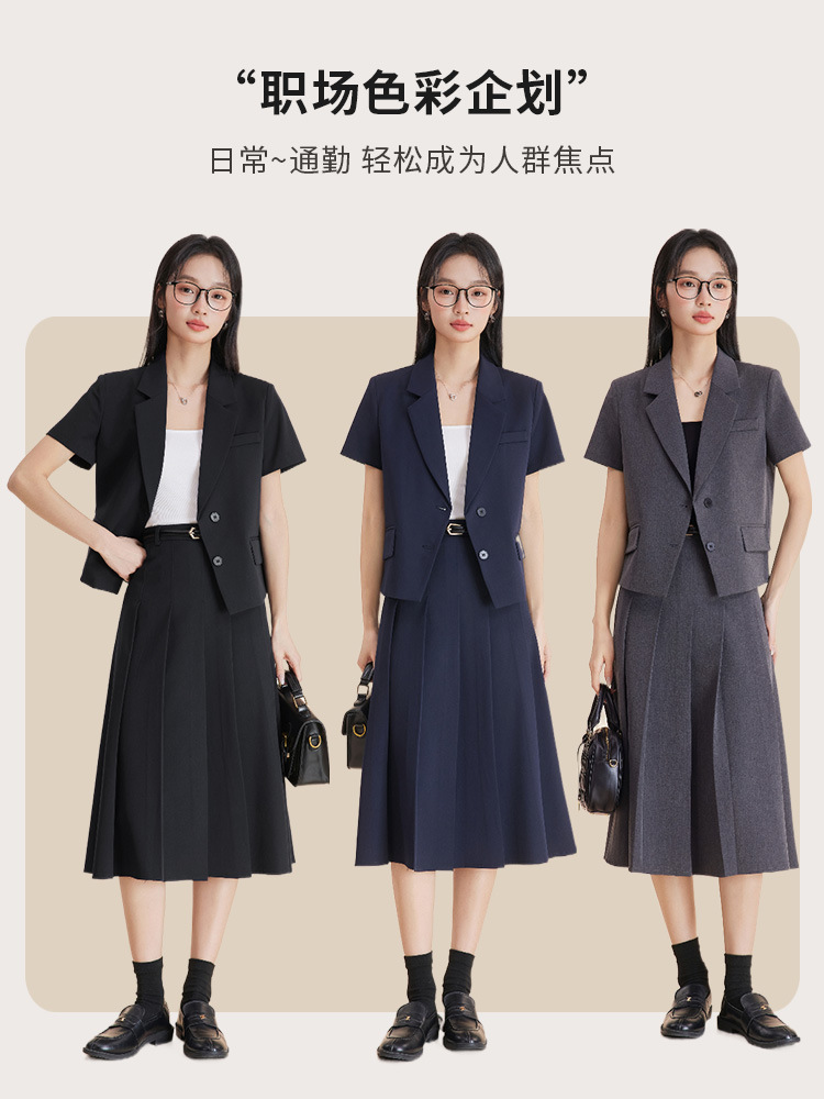 Gray women's suit set for autu - đánh giá và giá Women'S Formal Wear Petite