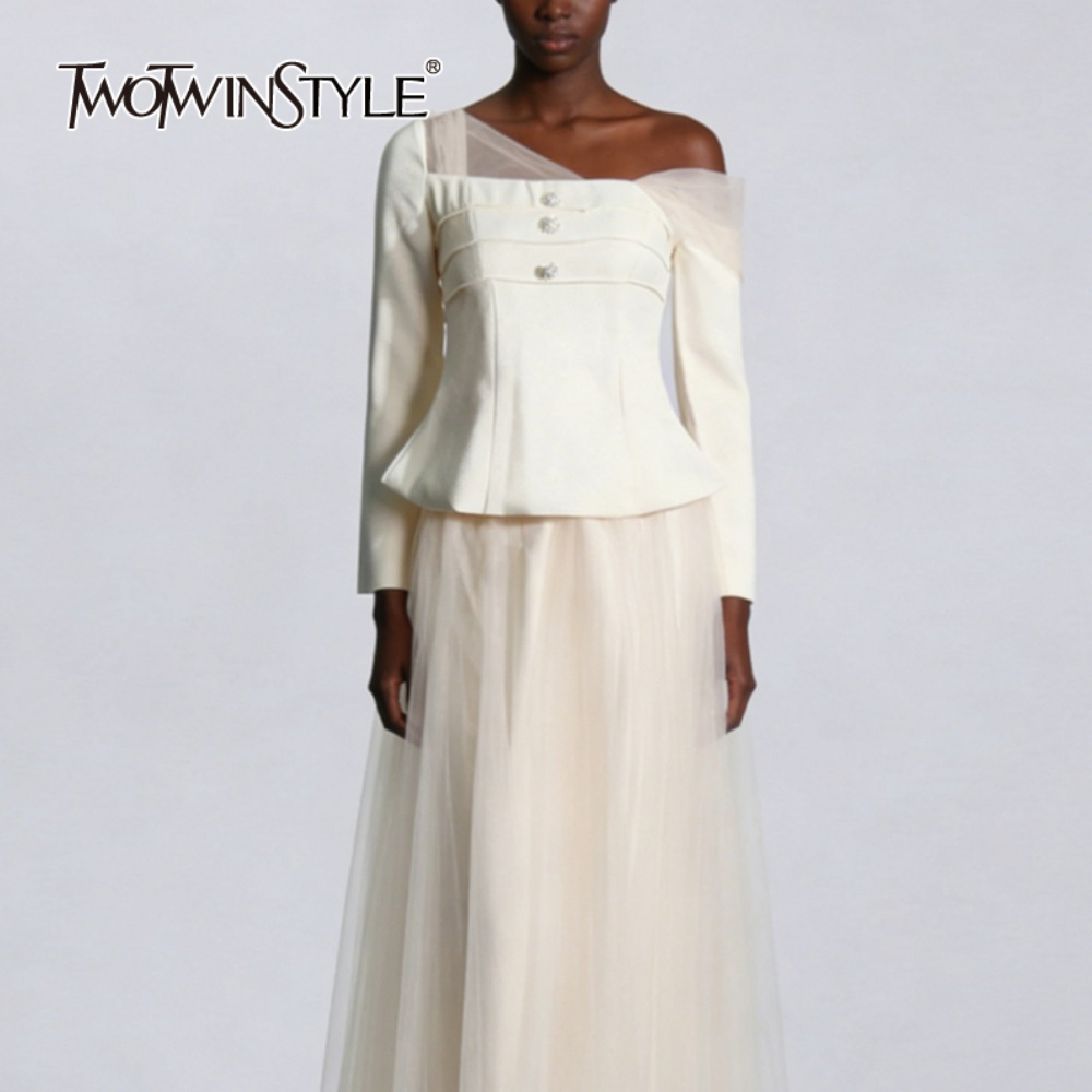 TWOTWINSTYLE Solid Two Piece S - đánh giá và giá Pencil Skirt Midi