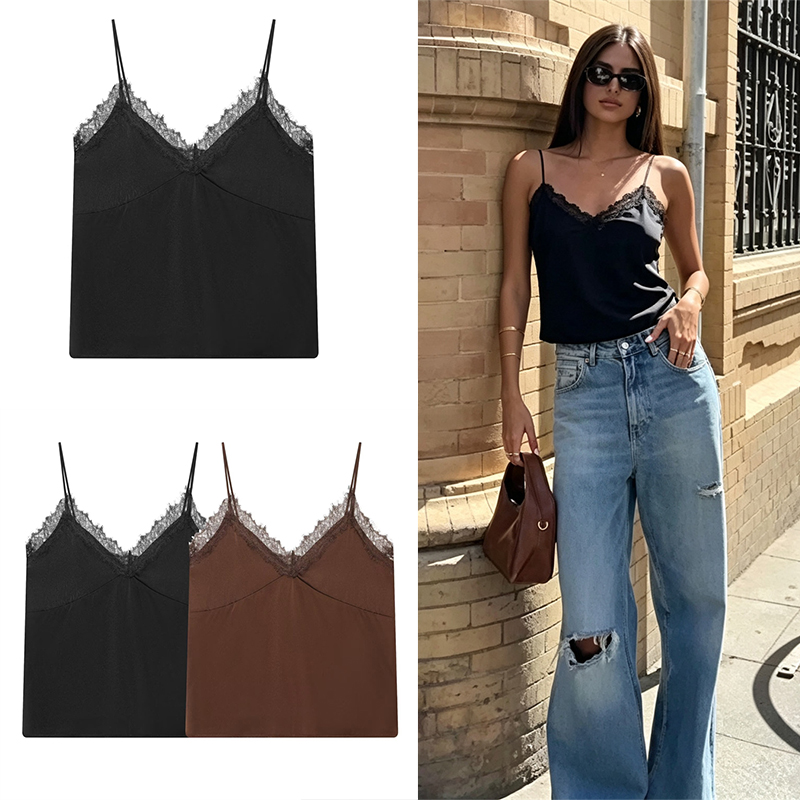 Guobioziy2026 New Women’s Retr - đánh giá và giá Silk Camisole Work