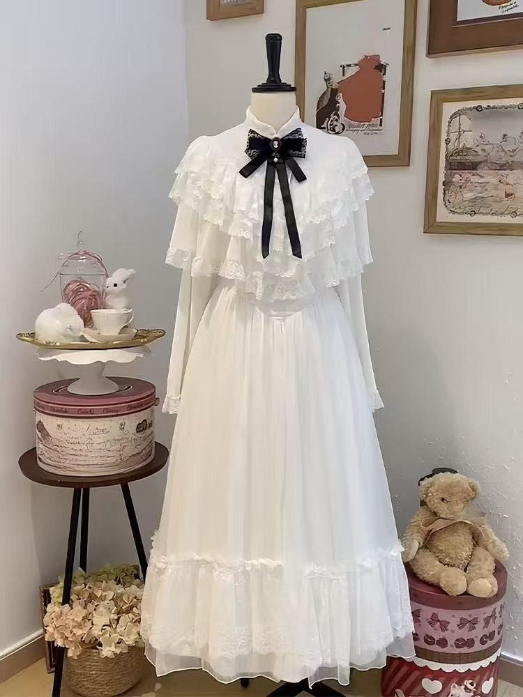 Japanese Short Sleeve Bow Lace - đánh giá và giá Formal Wear Women Us