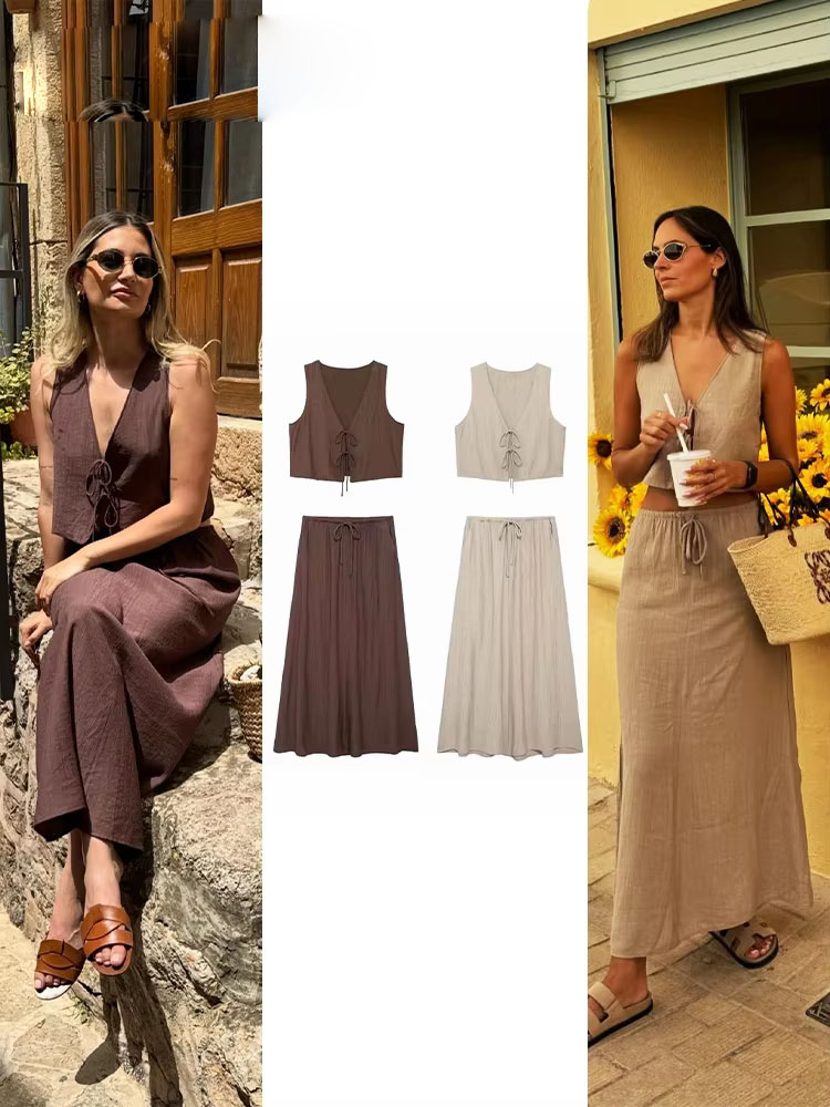 2024 Summer Women Skirts Set S - đánh giá và giá Pencil Skirt Midi