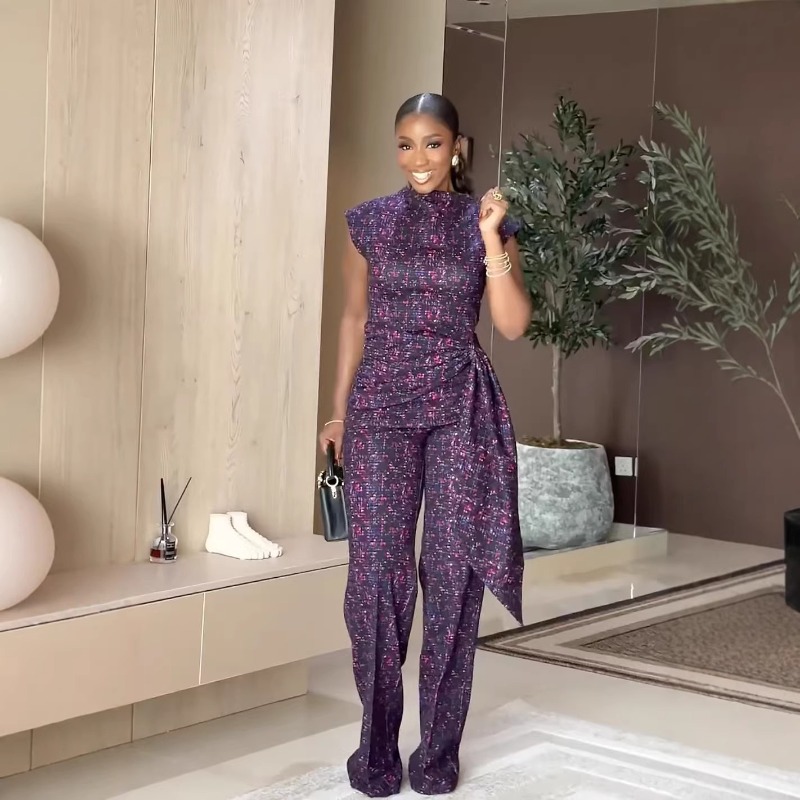 Elegant Women's African Print  - đánh giá và giá Women'S Formal Wear Pants