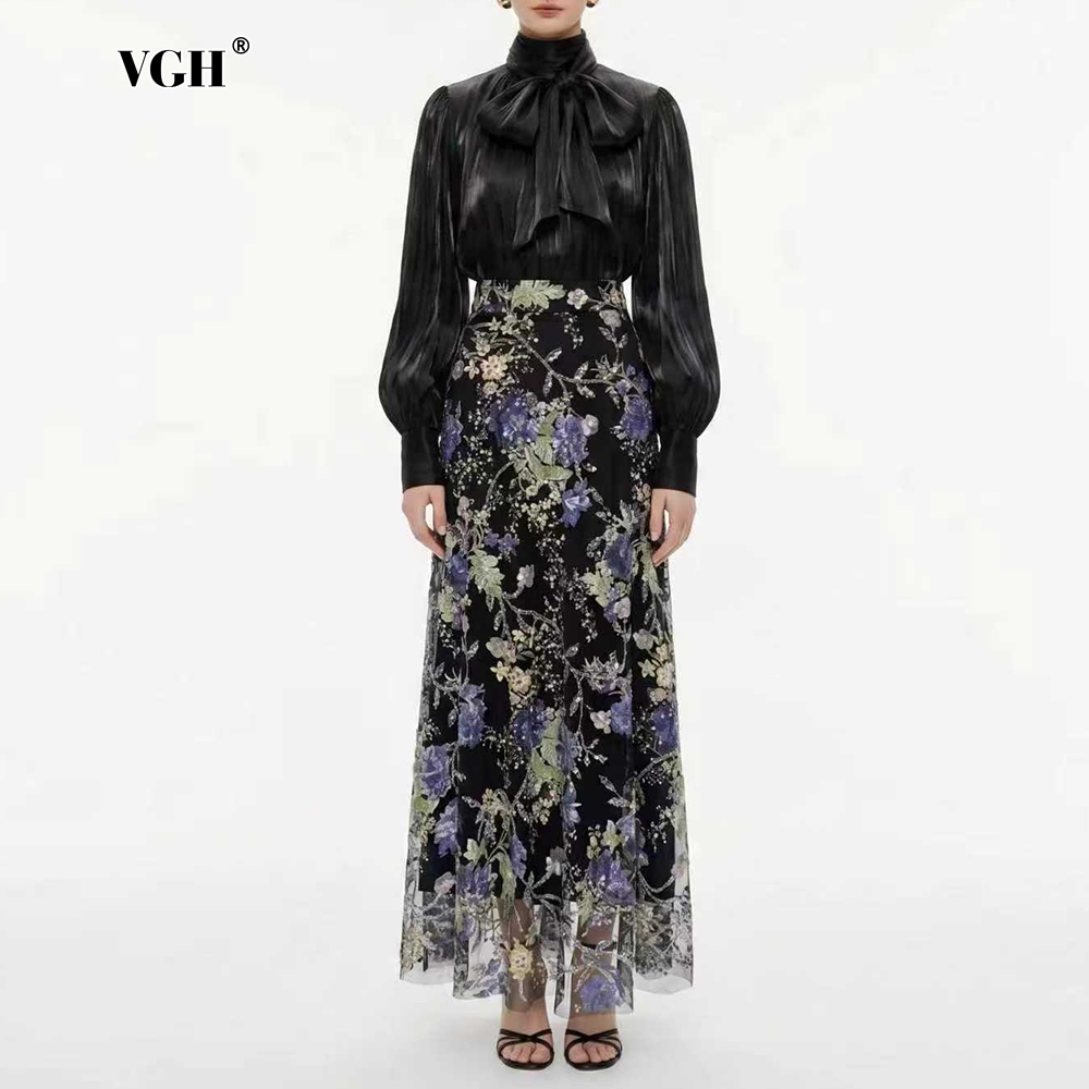 VGH Elegant Chic Black Floral  - đánh giá và giá Formal Wear Women Us
