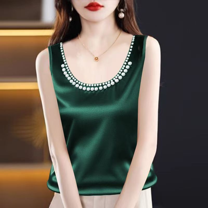Solid Satin Silk Camisole Crop - đánh giá và giá Silk Camisole Work
