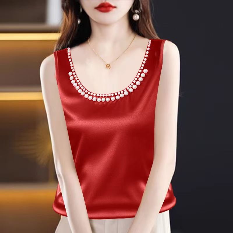 Solid Satin Silk Camisole Crop - đánh giá và giá Silk Camisole Work