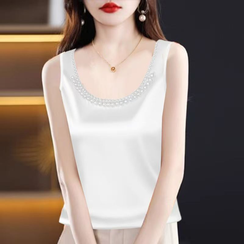 Solid Satin Silk Camisole Crop - đánh giá và giá Silk Camisole Work