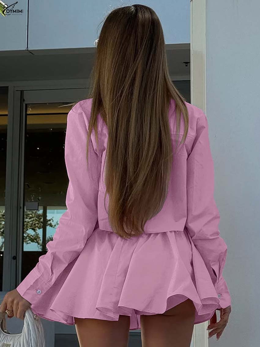 Oymimi Fashion Pink Cotton 2 P - đánh giá và giá Pencil Skirt Midi