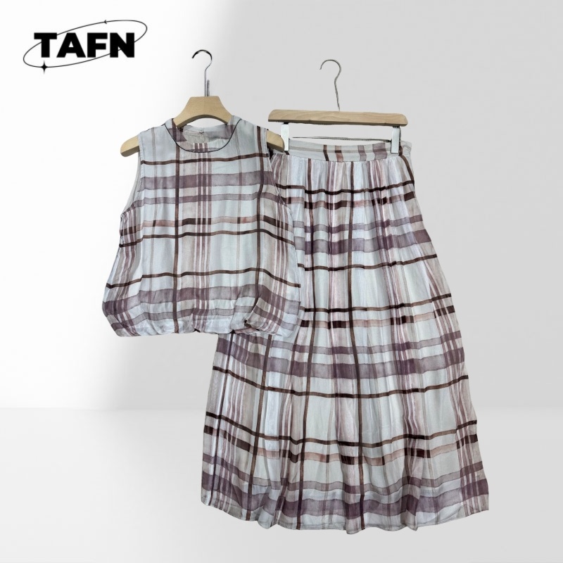 Elegant Women Checkered Two Pi - đánh giá và giá Pencil Skirt Midi