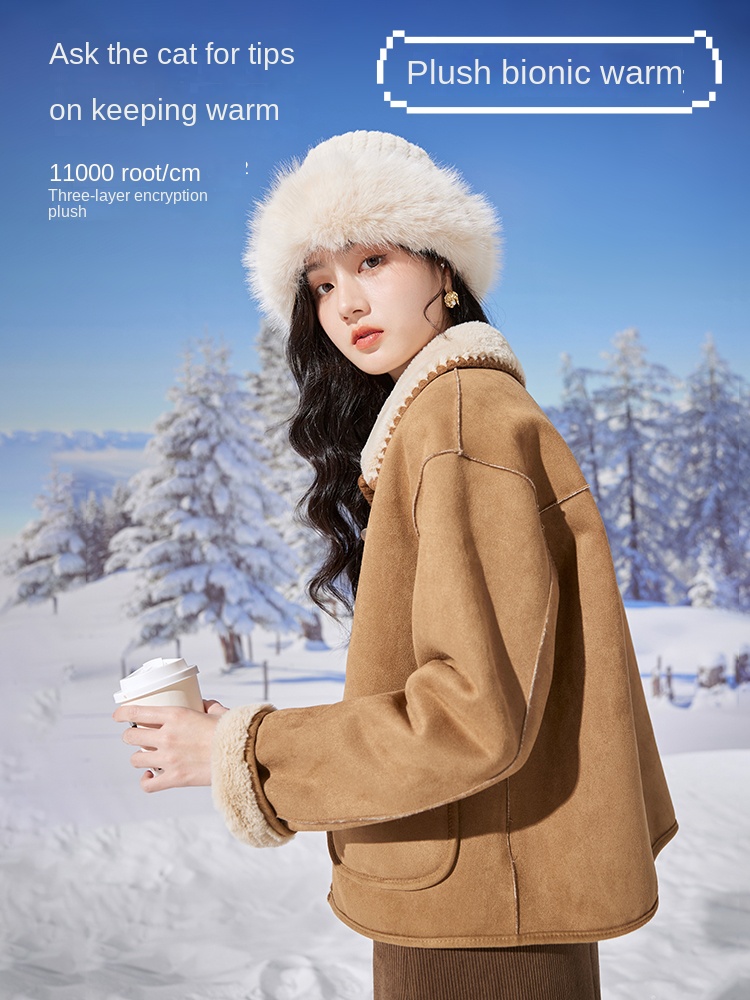 Suede short coat for women's w - đánh giá và giá Women'S Formal Wear Petite